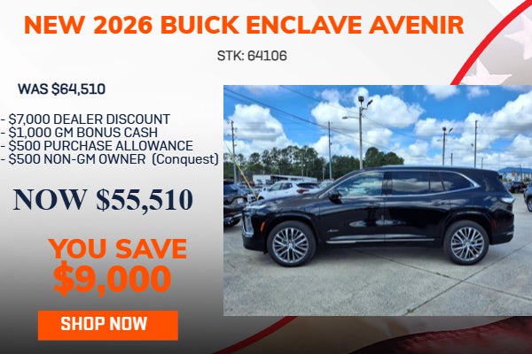 SAVE $9,000 ON 2026 BUICK ENCLAVE AVENIR