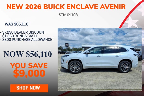 SAVE $9,000 ON 2026 BUICK ENCLAVE AVENIR