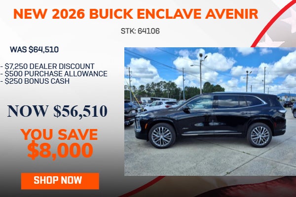 SAVE $8,000 ON 2026 BUICK ENCLAVE AVENIR