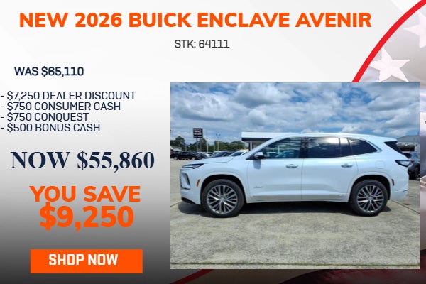 SAVE $9,250 ON 2026 BUICK ENCLAVE AVENIR