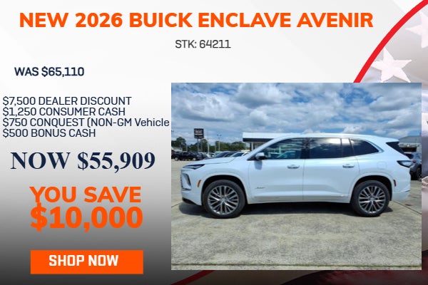 SAVE $10,000 ON 2026 BUICK ENCLAVE AVENIR