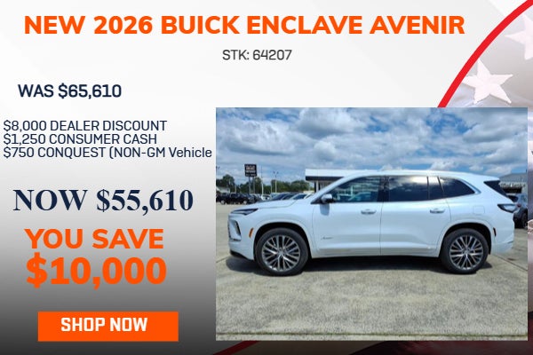 SAVE $10,000 ON 2026 BUICK ENCLAVE AVENIR