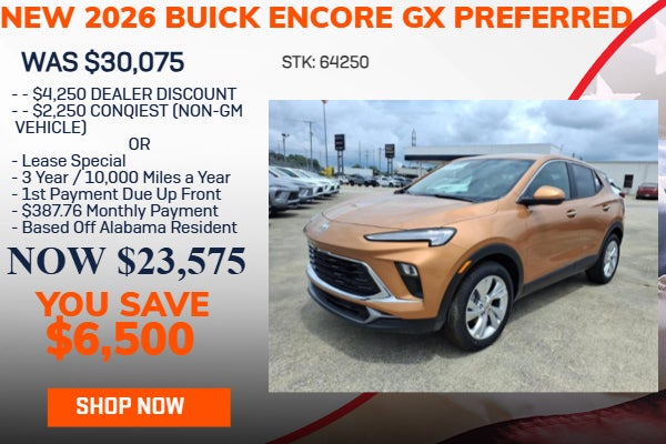 SAVE $6,500 ON 2026 BUICK ENCORE GX PREFERRED