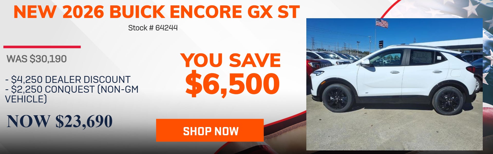SAVE $6,500 ON 2026 BUICK ENCORE GX ST