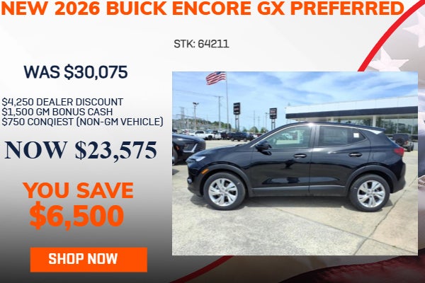 SAVE $6,500 ON 2026 BUICK ENCORE GX 