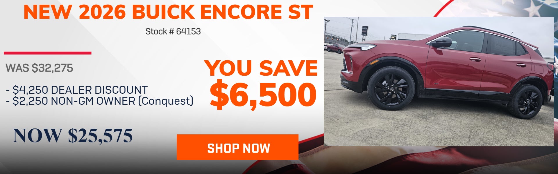 SAVE $6,500 ON 2026 BUICK ENCORE GX