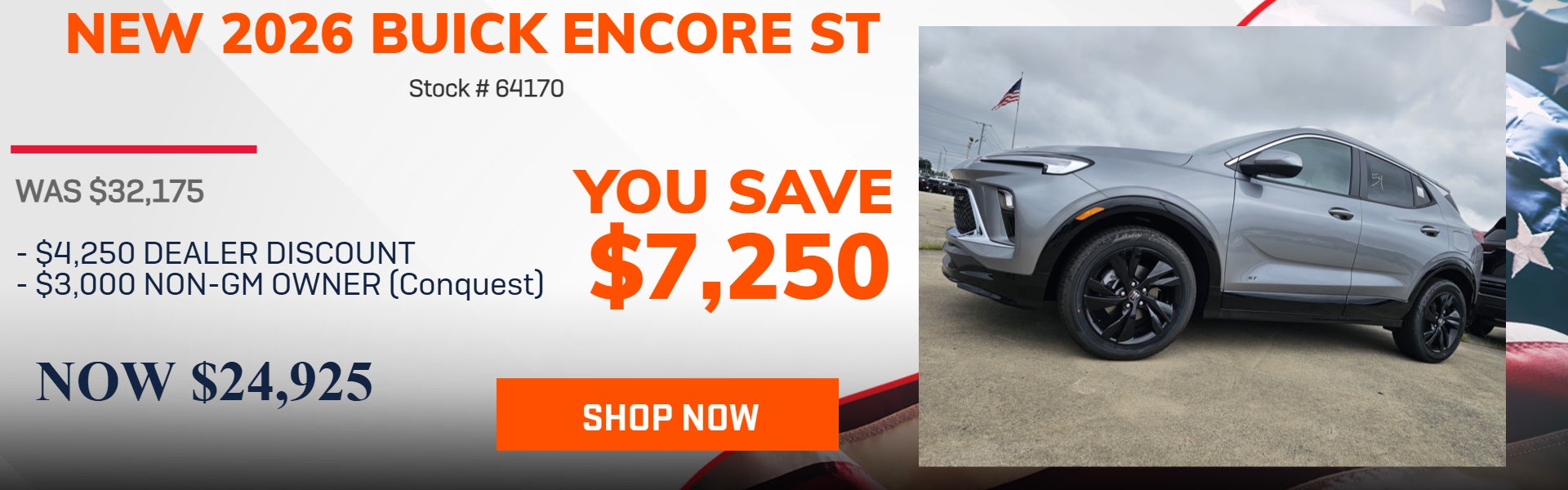 SAVE $7,250 ON 2026 BUICK ENCORE GX ST