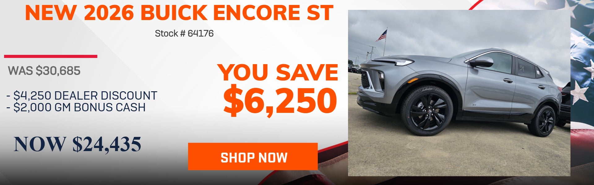 SAVE $6,250 ON 2026 BUICK ENCORE GX ST