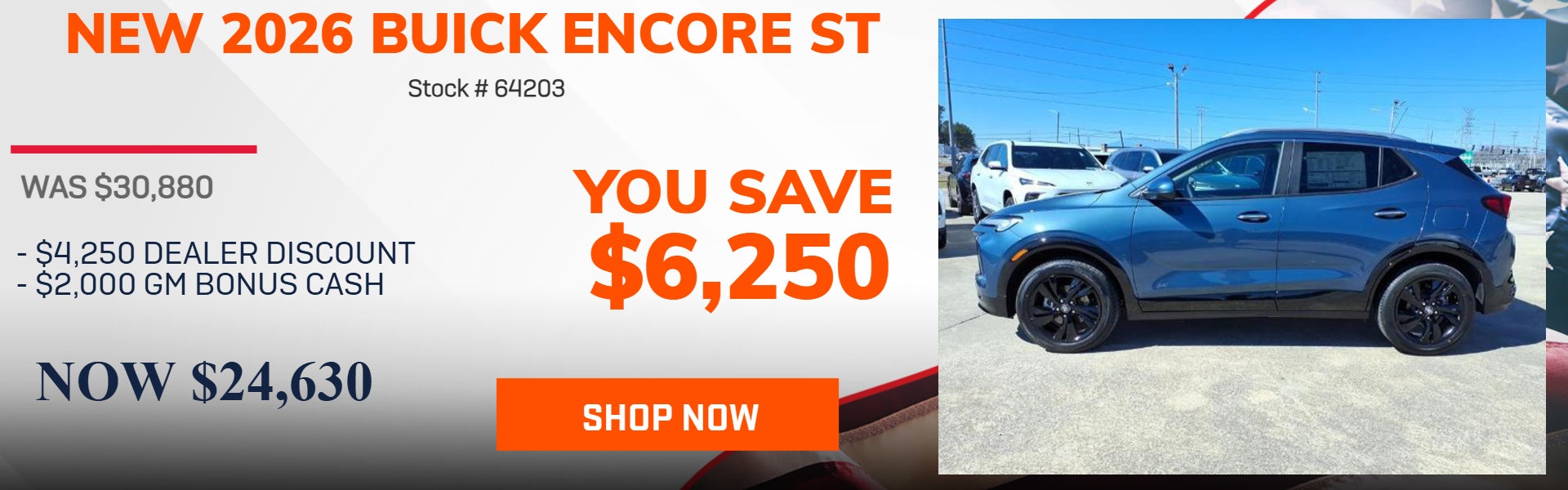 SAVE $6,250 ON 2026 BUICK ENCORE GX
