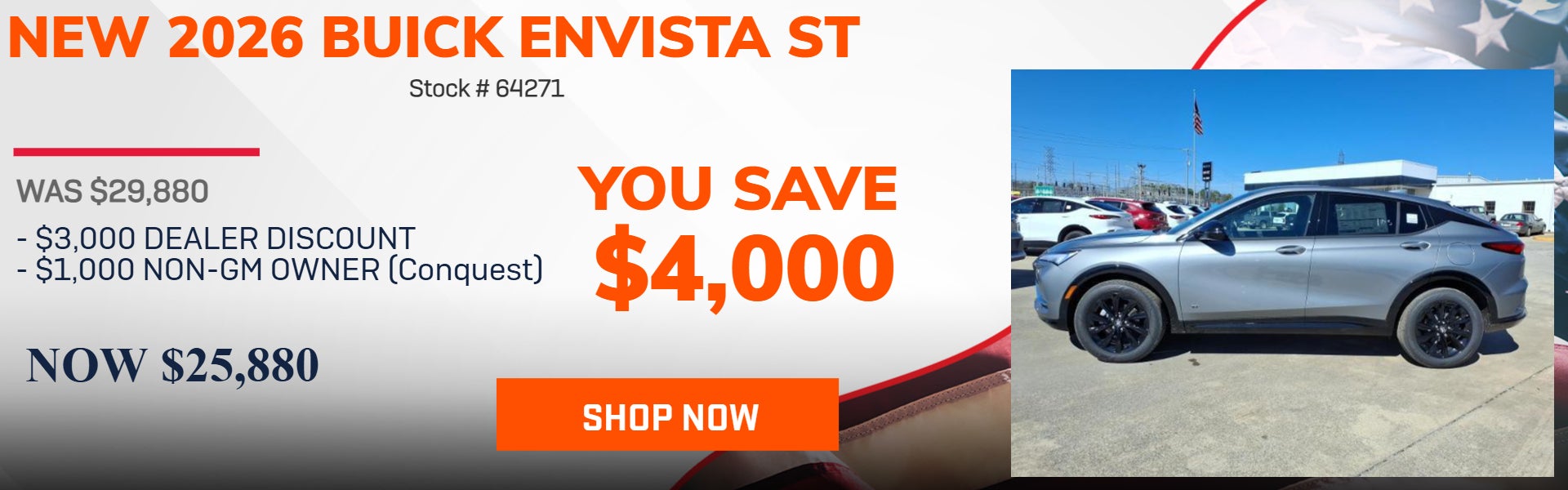 SAVE $4,000 ON 2026 BUICK ENVISTA ST