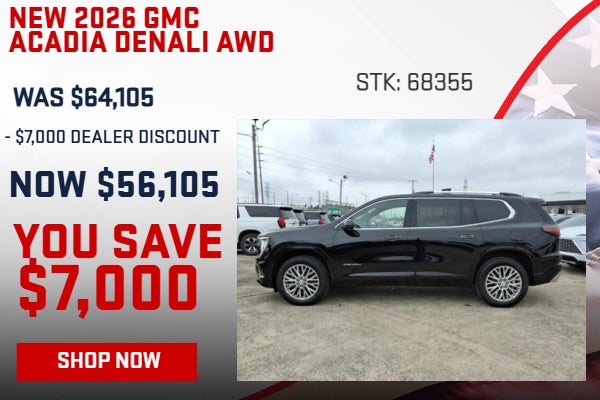 SAVE $7,000 ON 2026 GMC ACADIA DENALI AWD