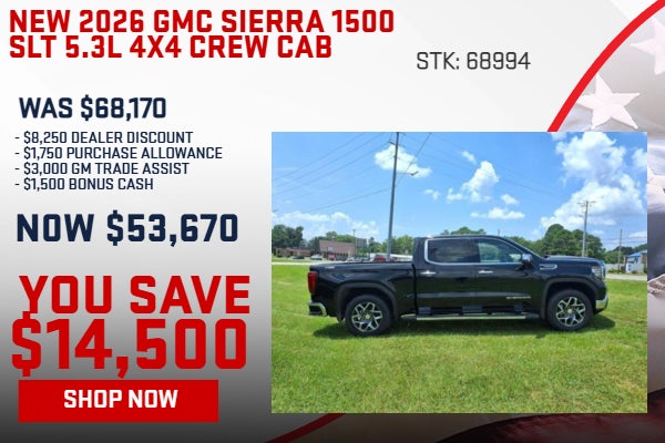 SAVE $14,500 ON 2026 GMC SIERRA 1500 SLT