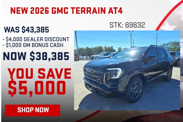 SAVE $5,000 ON 2026 GMC TERRAIN AT4