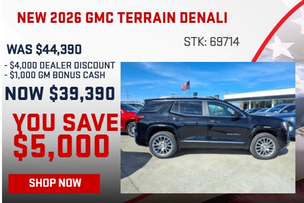 SAVE $5,000 ON 2026 GMC TERRAIN DENALI