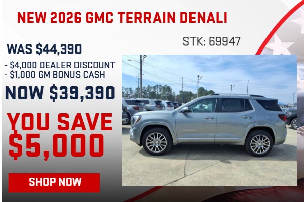 SAVE $5,000 ON 2026 GMC TERRAIN DENALI
