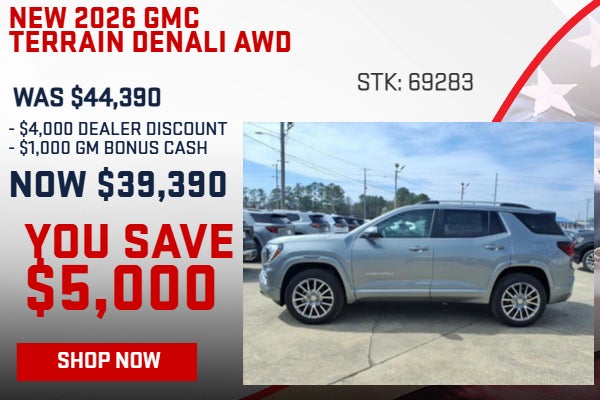 SAVE $5,000 ON 2026 GMC TERRAIN DENALI AWD