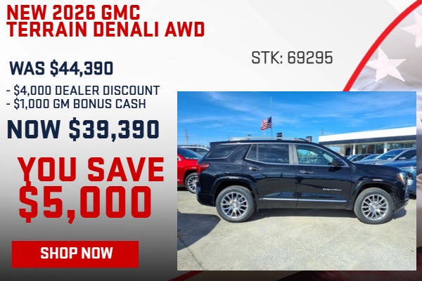 SAVE $5,000 ON 2026 GMC TERRAIN DENALI AWD