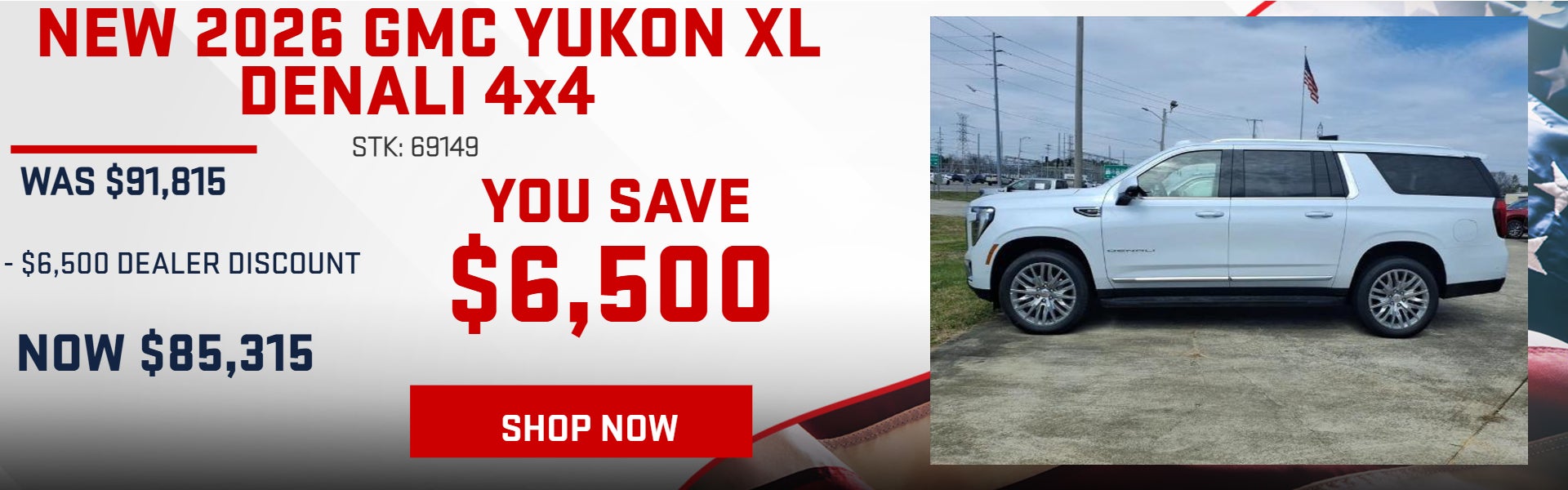 SAVE $6,500 ON 2025 GMC YUKON XL DENALI 4x4