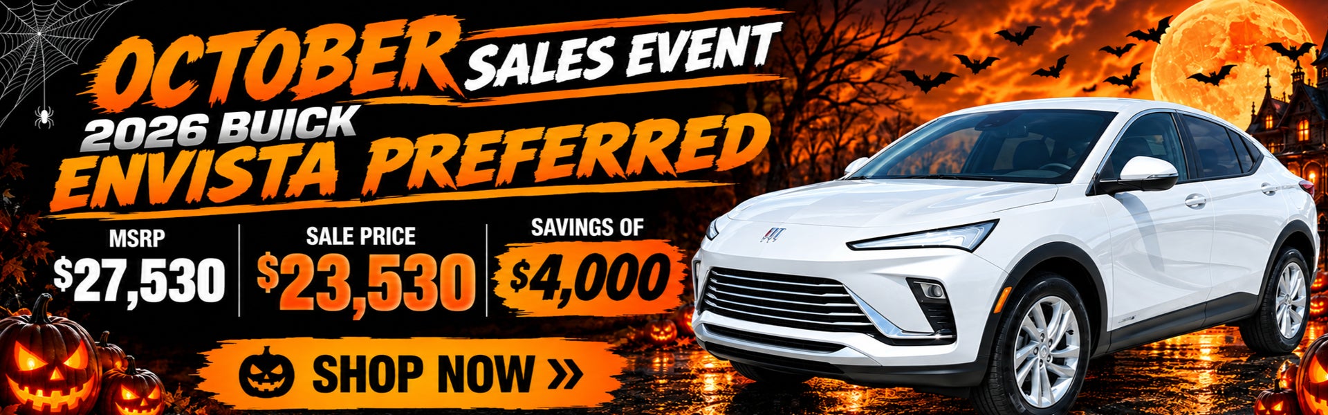 SAVE UP TO $4,000 ON 2026 BUICK ENVISTA PREFERRED