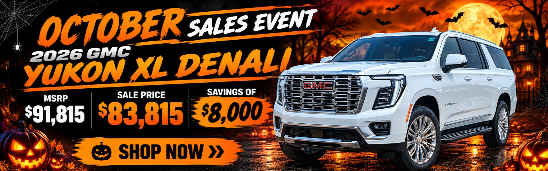 SAVE UP TO $8,000 ON 2026 GMC YUKON XL DENALI 4X4