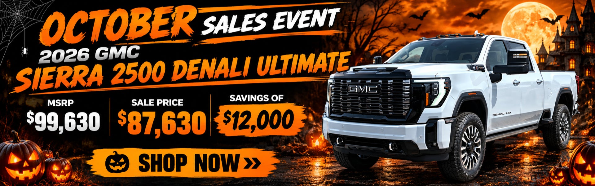 SAVE UP TO $12,000 ON 2026 GMC 2500 DENALI ULTIMATE