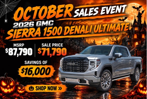 SAVE UP TO $16,000 ON 2026 GMC SIERRA 1500 DENALI ULTIMATE