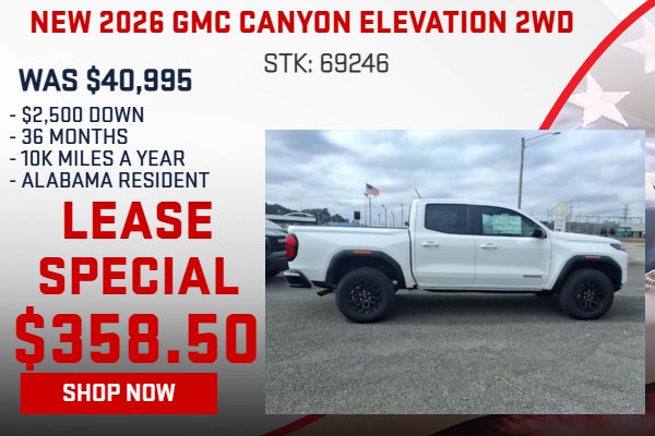 2026 GMC Canyon Elevation 2WD Lease for $358.50
